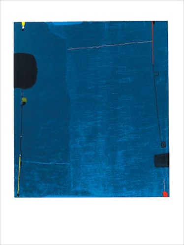 Dyptyk niebieski, 1963, 90 x 70 cm autorstwa Max Ackermann